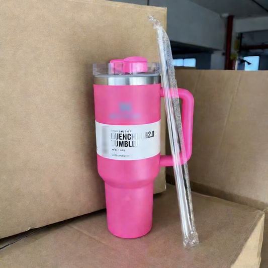 40oz Powder coating solid color tumbler with printed box for each in 15 colors free shipping