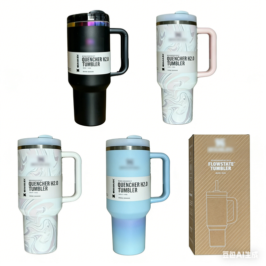 40oz tumblers in 5 designs with box for each free shipping