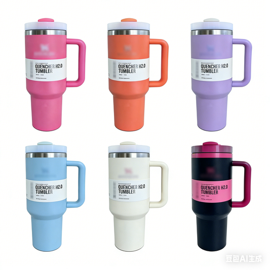 40oz Powder coating  solid color tumbler with printed box for each in 15 colors free shipping