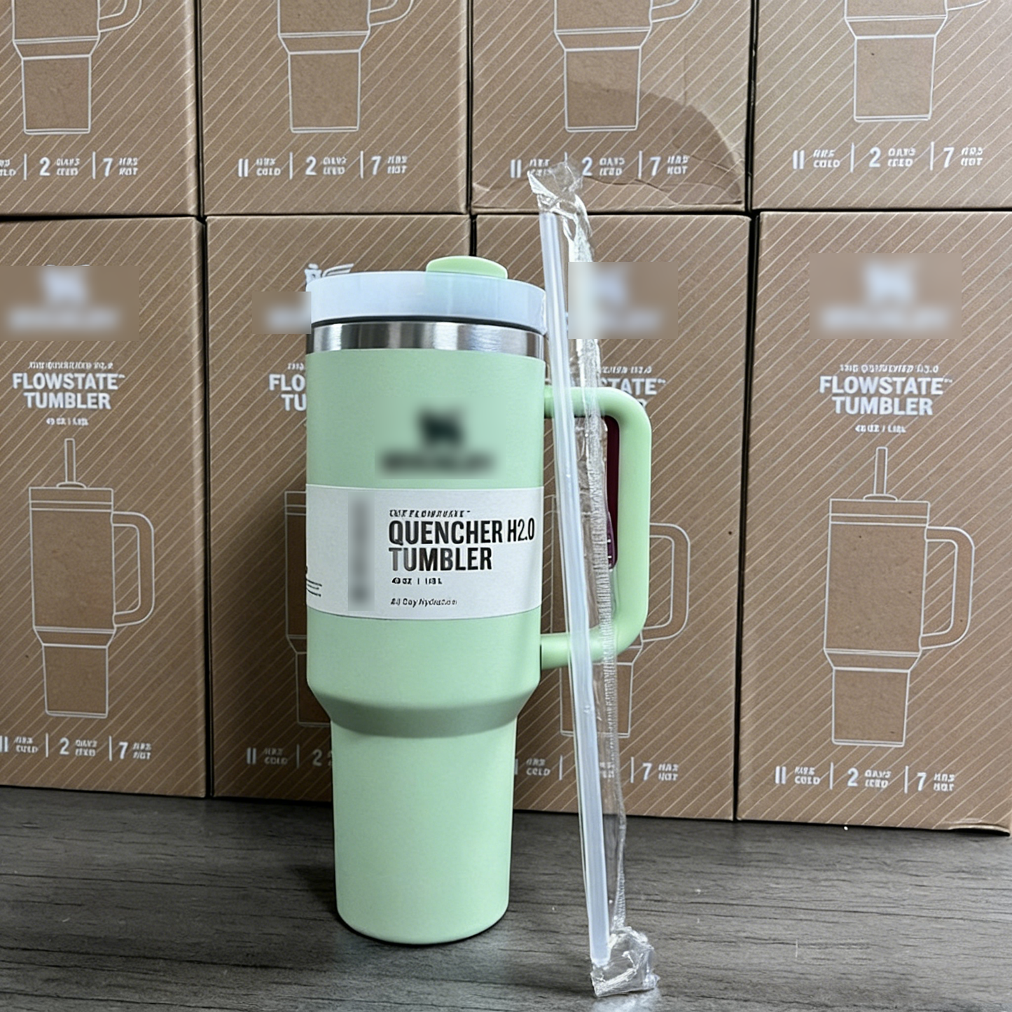 40oz Powder coating  solid color tumbler with printed box for each in 15 colors free shipping