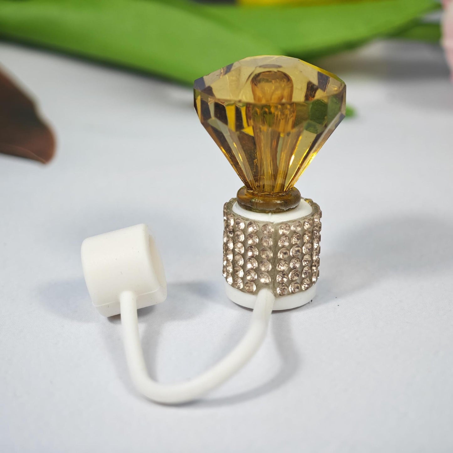 Full Diamond  10 color Straw Topper 10mm diamater