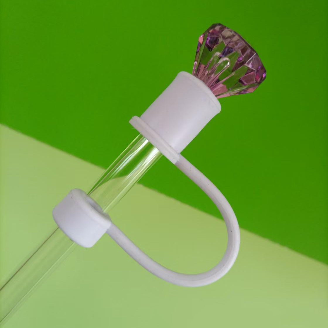 Straw Cap with diamond in different  solid colors 10mm diameter