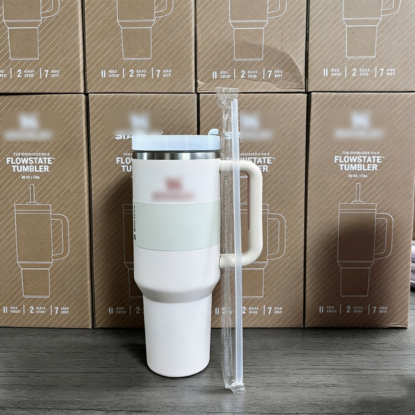 40oz Powder coating  solid color tumbler with printed box for each in 15 colors free shipping